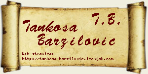 Tankosa Barzilović vizit kartica
